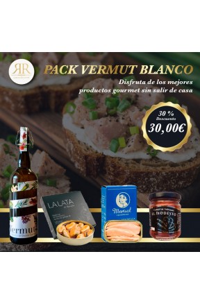 Pack Vermut Blanco flyer promoción