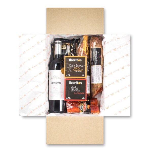 Caja Gourmet Regalo Rioja y Embutido Clásico